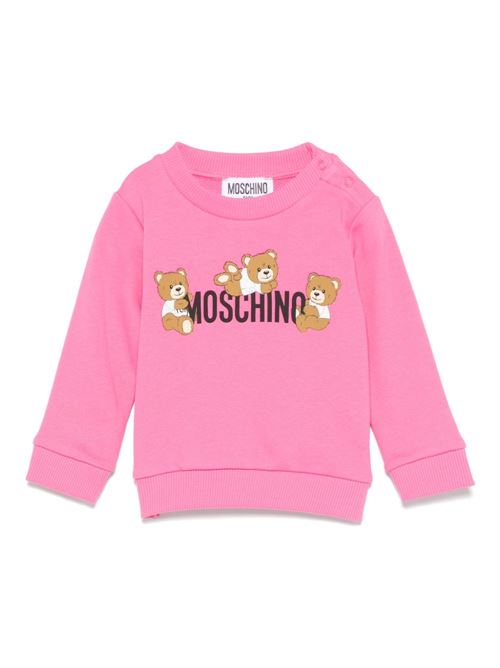 Felpa neonata girocollo MOSCHINO BABY | M9F04QLCA1950533